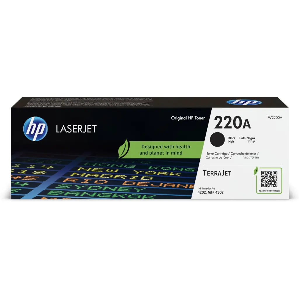 OEM HP W2200A/220A Black Toner Cartridge 2k Pages