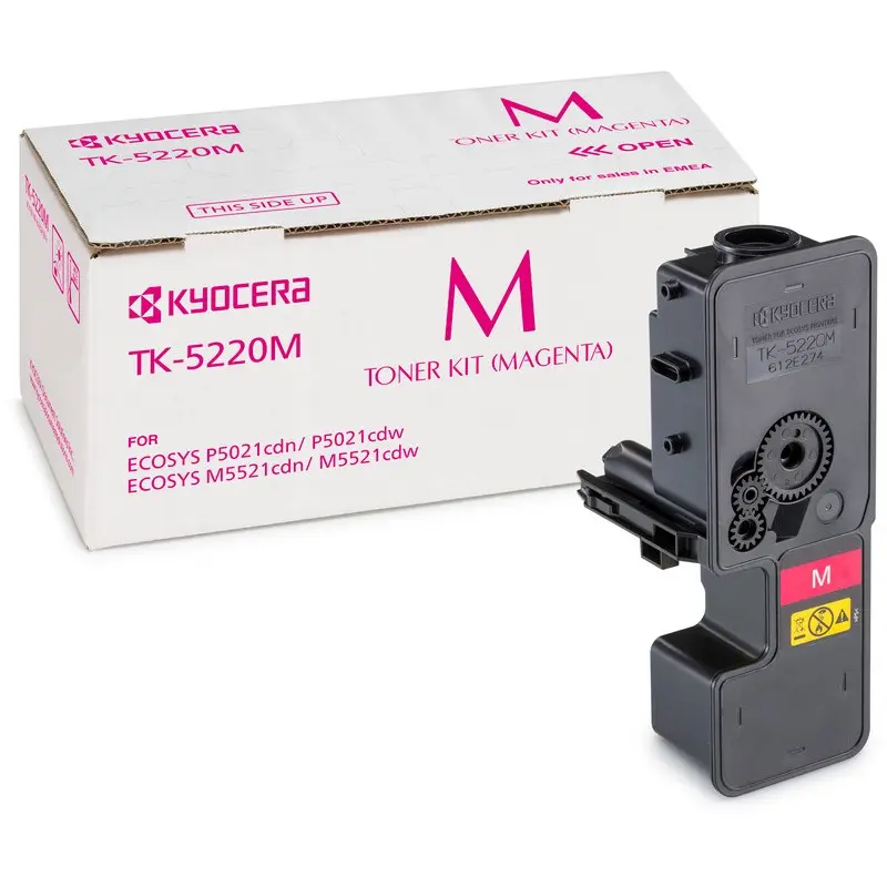 OEM Kyocera TK5220M Magenta 1200 Pages Original Toner 1T02R9BNL1