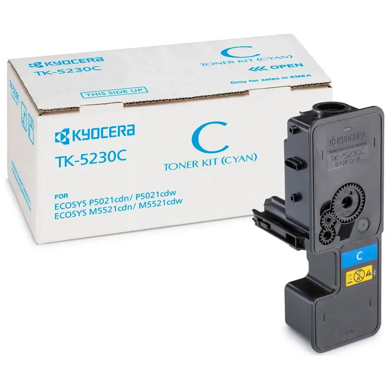 OEM Kyocera TK5230C Cyan 2200 Pages Original Toner 1T02R9CNL0