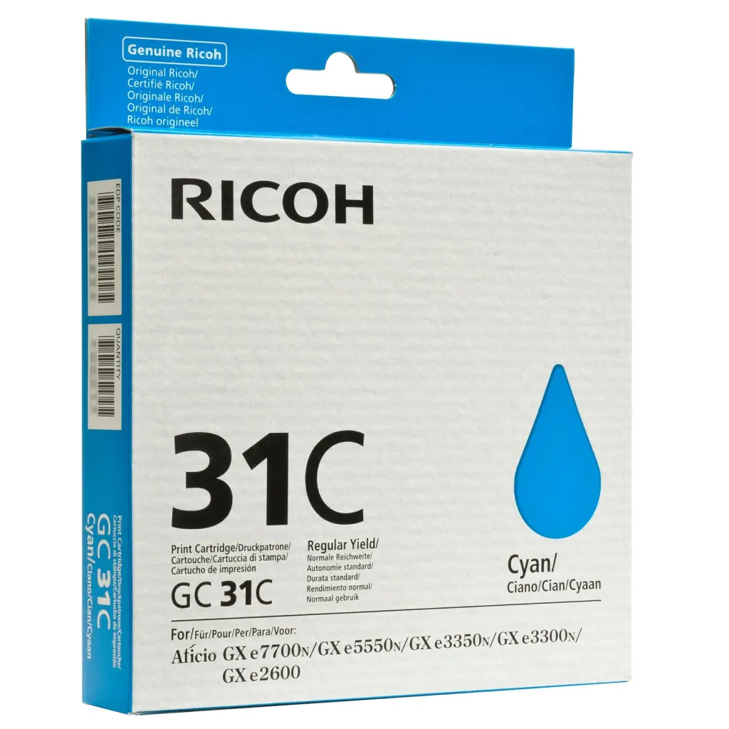 OEM Ricoh GX3300 GC31C Gel Ctg Cyan 405689