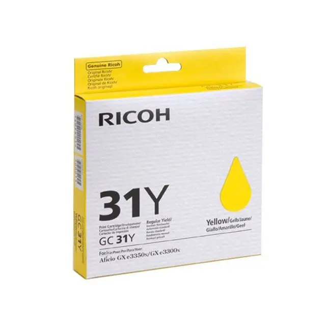 OEM Ricoh GX3300 GC31Y Gel Ctg Yellow 405691