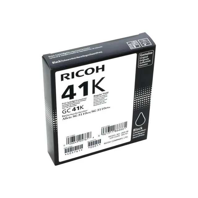 OEM Ricoh SG2100 Black Gel Ink Hi Yld GC41K  405761
