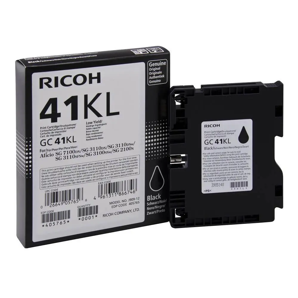 OEM Ricoh SG2100 Black Gel Ink SY GC41KL  405765