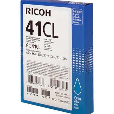 OEM Ricoh SG2100 Cyan Gel Ink SY GC41CL  405766