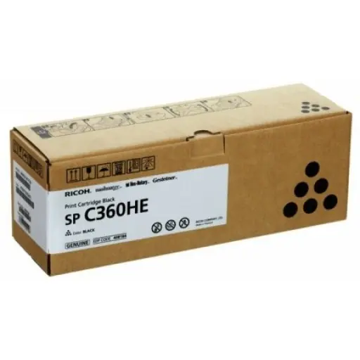 OEM Ricoh SPC360 Hi Yld Black Toner  408184 SPC360HE