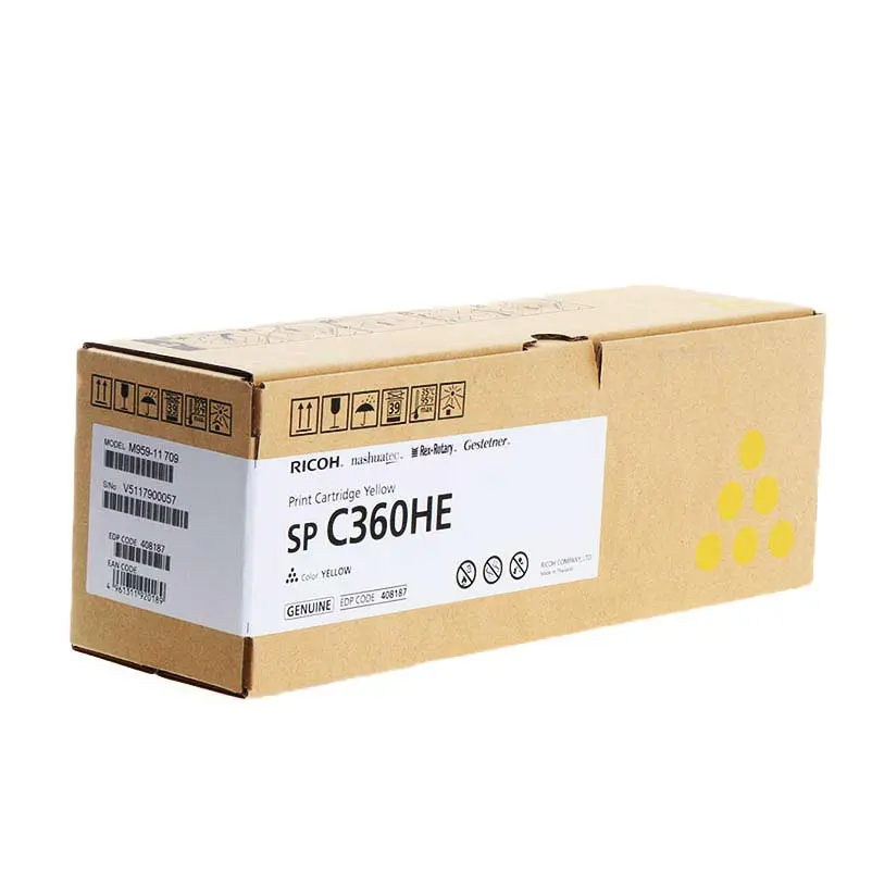 OEM Ricoh SPC360 Hi Yld Yellow Toner  408187 SPC360HE