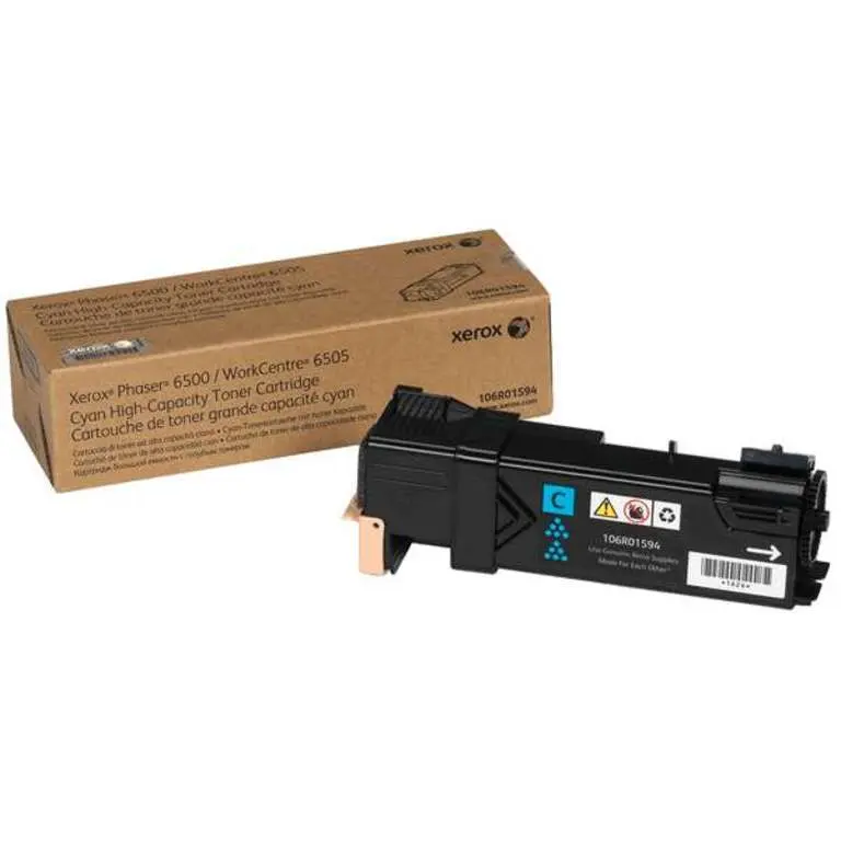 OEM Xerox Phaser 6500 Cyan 106R01594 2500 Pages Original Toner