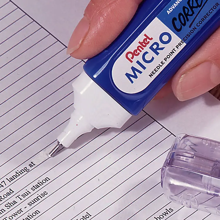 Pentel Micro Correct 12ml Correction Pen Pack of 12