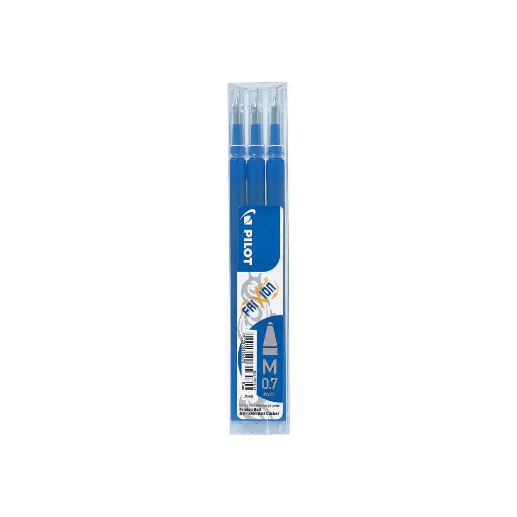 Pilot FriXion Ball Refills - Blue - Medium Tip (3)