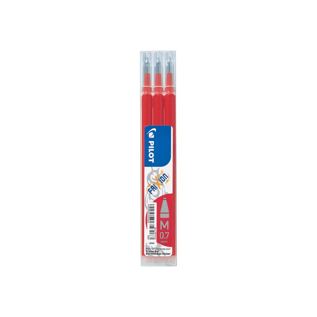Pilot FriXion Ball Refills - Red - Medium Tip (3)