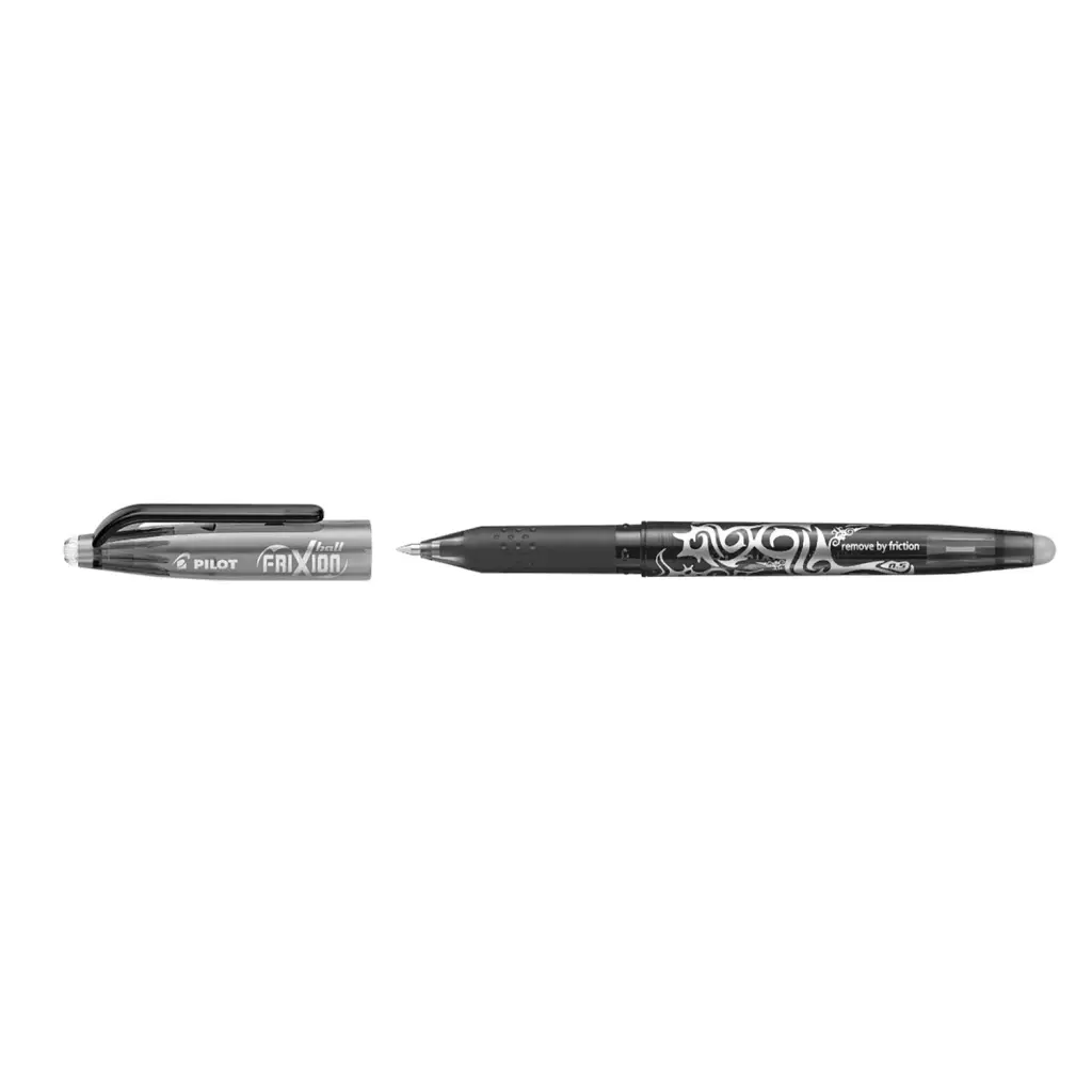 Pilot FriXion Erasable Gel Ink Rollerball Pen Black - Fine Tip (12)
