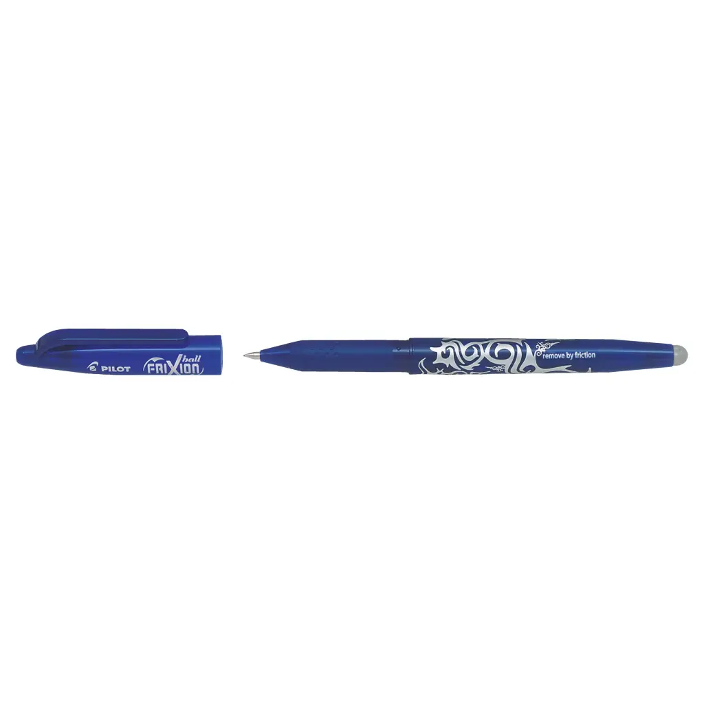 Pilot FriXion Erasable Gel Ink Rollerball Pen Blue - Medium Tip (12)