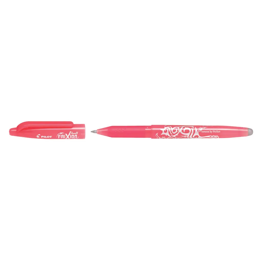Pilot FriXion Erasable Gel Ink Rollerball Pen Coral Pink - Medium Tip (12)