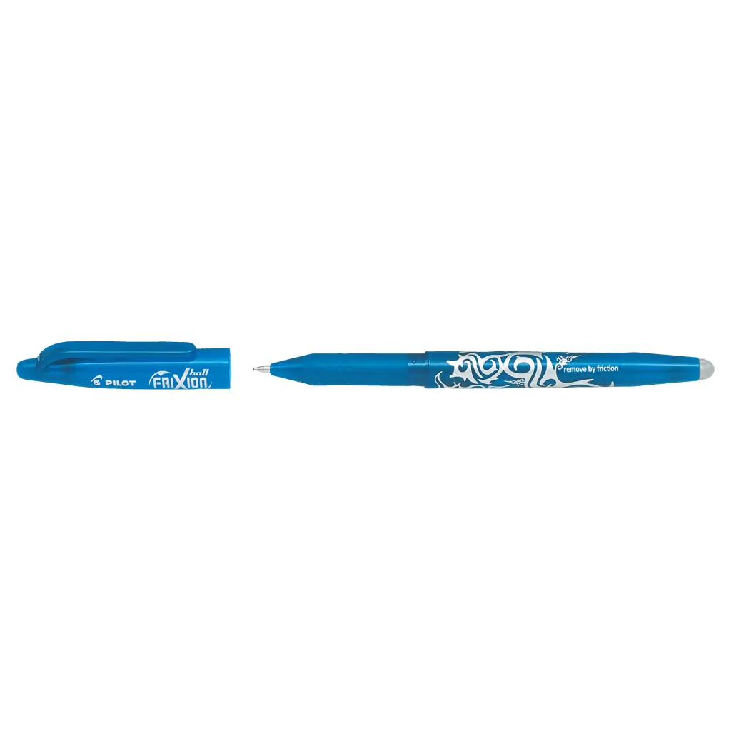 Pilot FriXion Erasable Gel Ink Rollerball Pen Light Blue - Medium Tip (12)