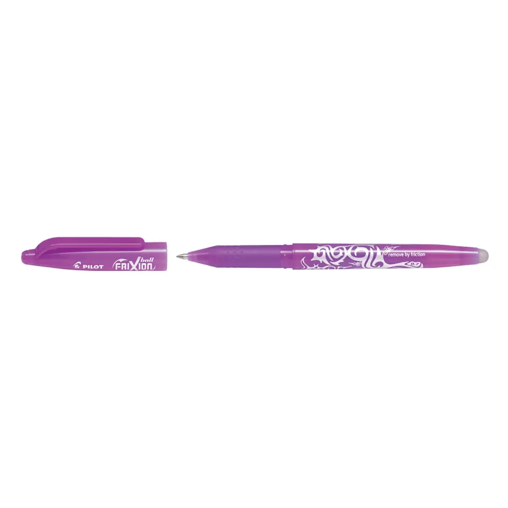 Pilot FriXion Erasable Gel Ink Rollerball Pen Purple- Medium Tip (12)