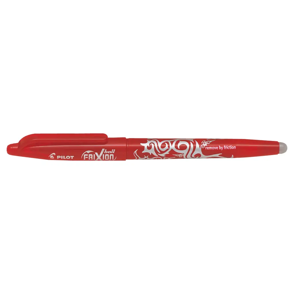 Pilot FriXion Erasable Gel Ink Rollerball Pen Red- Medium Tip (12)