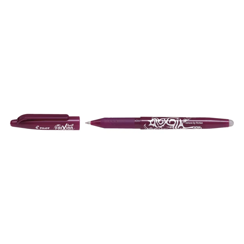 Pilot FriXion Erasable Gel Ink Rollerball Pen Wine Red - Medium Tip (12)