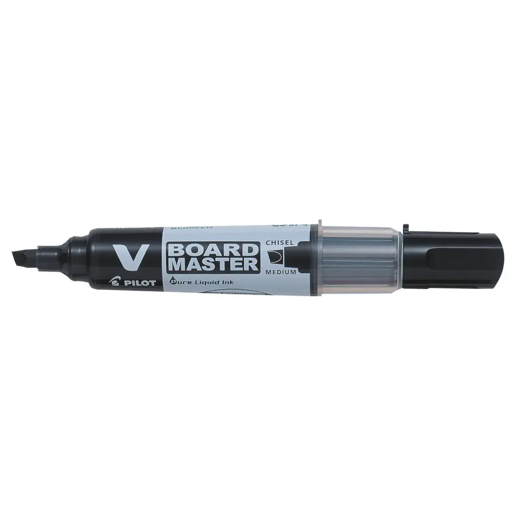 Pilot V-Board Master Whiteboard Marker Black Medium - Chisel Tip (10)