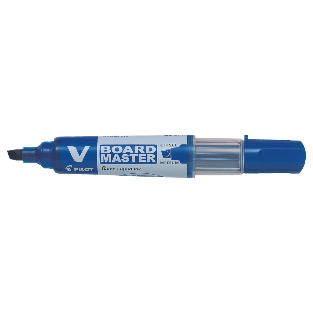 Pilot V-Board Master Whiteboard Marker Blue Medium - Chisel Tip (10)