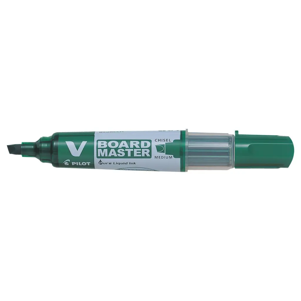 Pilot V-Board Master Whiteboard Marker Green Medium - Chisel Tip (10)