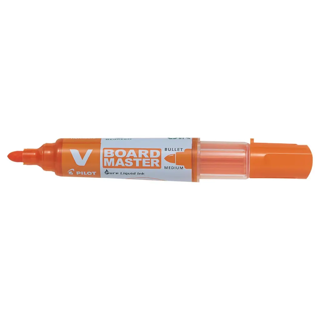 Pilot V-Board Master Whiteboard Marker Orange Medium - Bullet Tip (10)