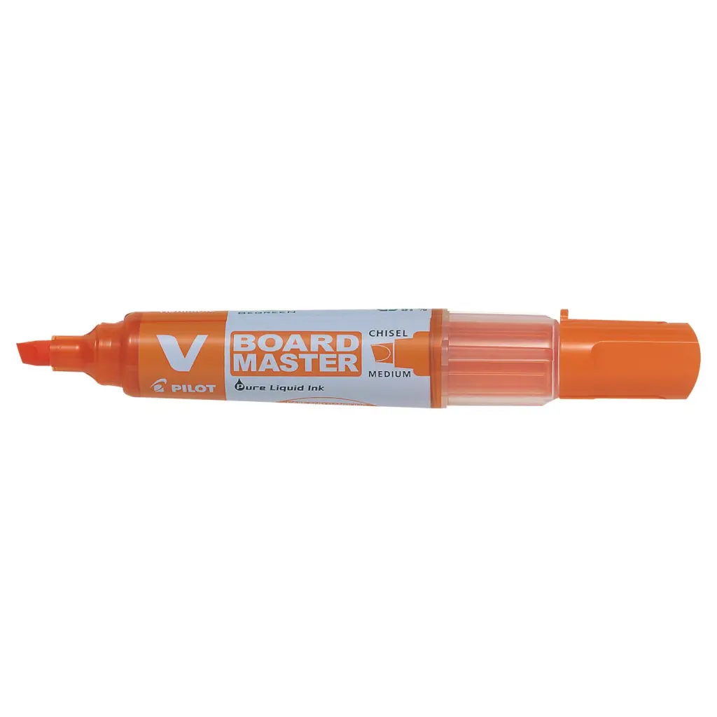 Pilot V-Board Master Whiteboard Marker Orange Medium - Chisel Tip (10)
