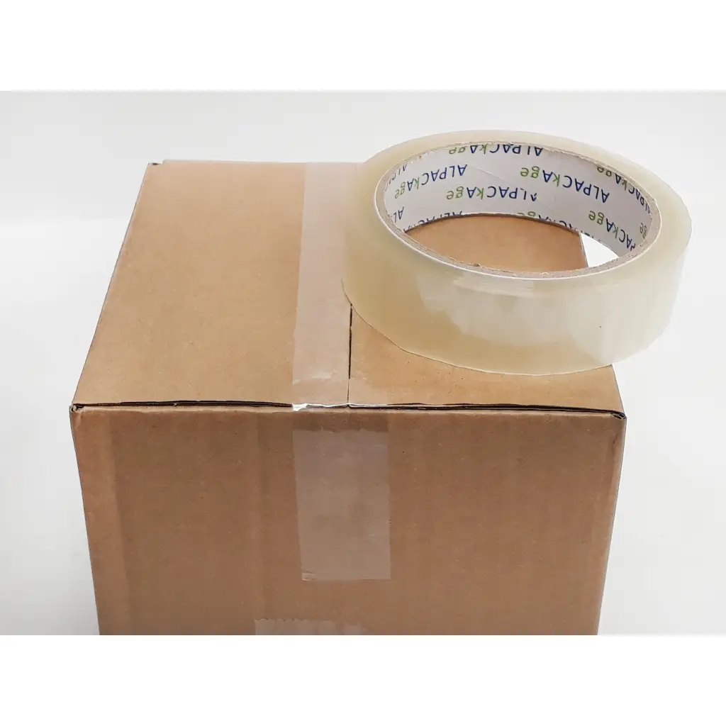 Pk 6 Clear BOPP Stationery Tape 25mm  66m  35mu TCP256635