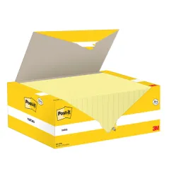 Post-it® Notes Canary Yellow 76 mm x 127 mm Promo Pack 100 Sheets/Pad 16 + 4 FREE Pads/Pack 