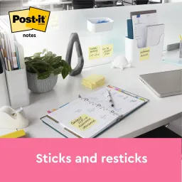 Post-it® Notes Canary Yellow 76 mm x 76 mm Promo Pack 100 Sheets/Pad 16 + 4 FREE Pads/Pack Cardboard Pack 100% PEFC SGSCH-PEFC-COC-110078