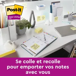 Post-it Super Sticky Notes Canary Yellow 76mm x 76mm 12 Pads