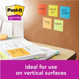 Post-it Super Sticky Notes Carnival Colour Collection 76mm x 76mm Pad 12 Pads