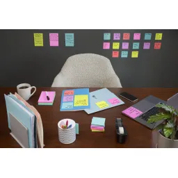 Post-it Super Sticky Notes Cosmic Colour Collection 76mm x 127mm Pack of 6
