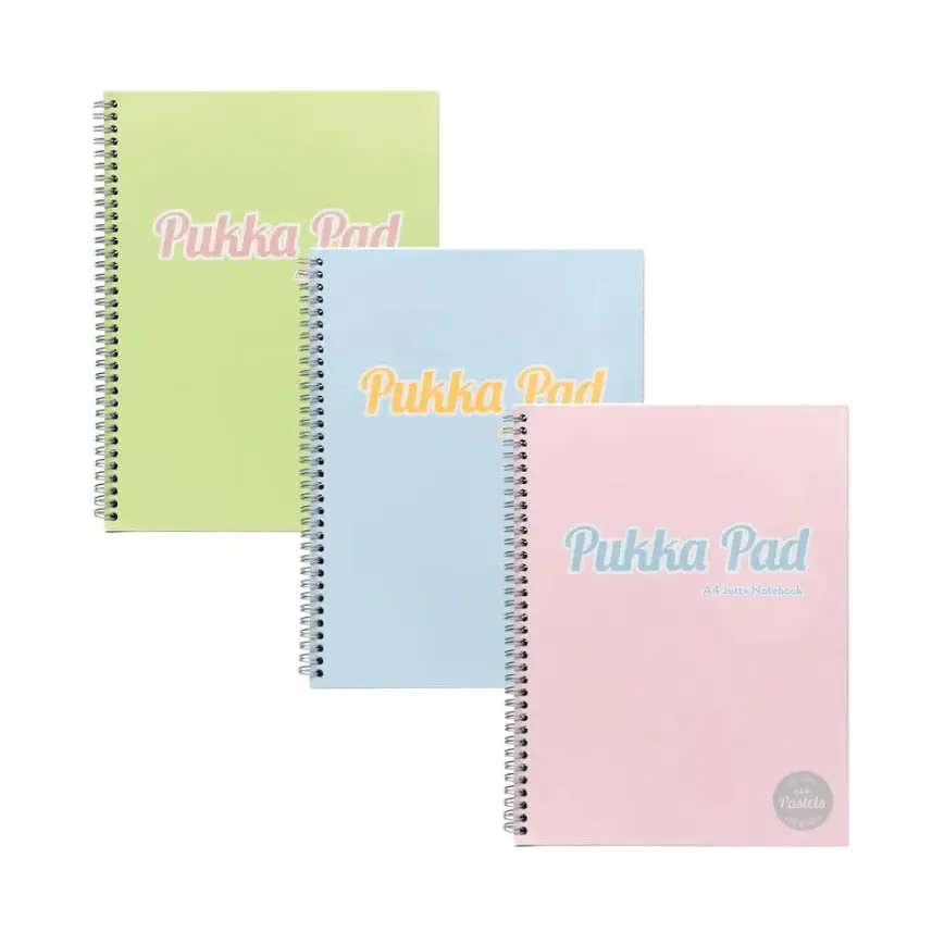 Pukka A4+ Pastel Jotta Notepad PK3      