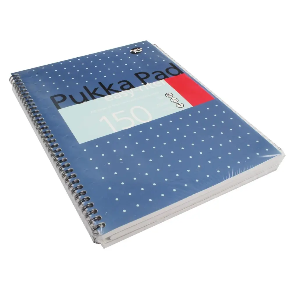 Pukka Easy-Riter Metallic A4 Pad PK3    