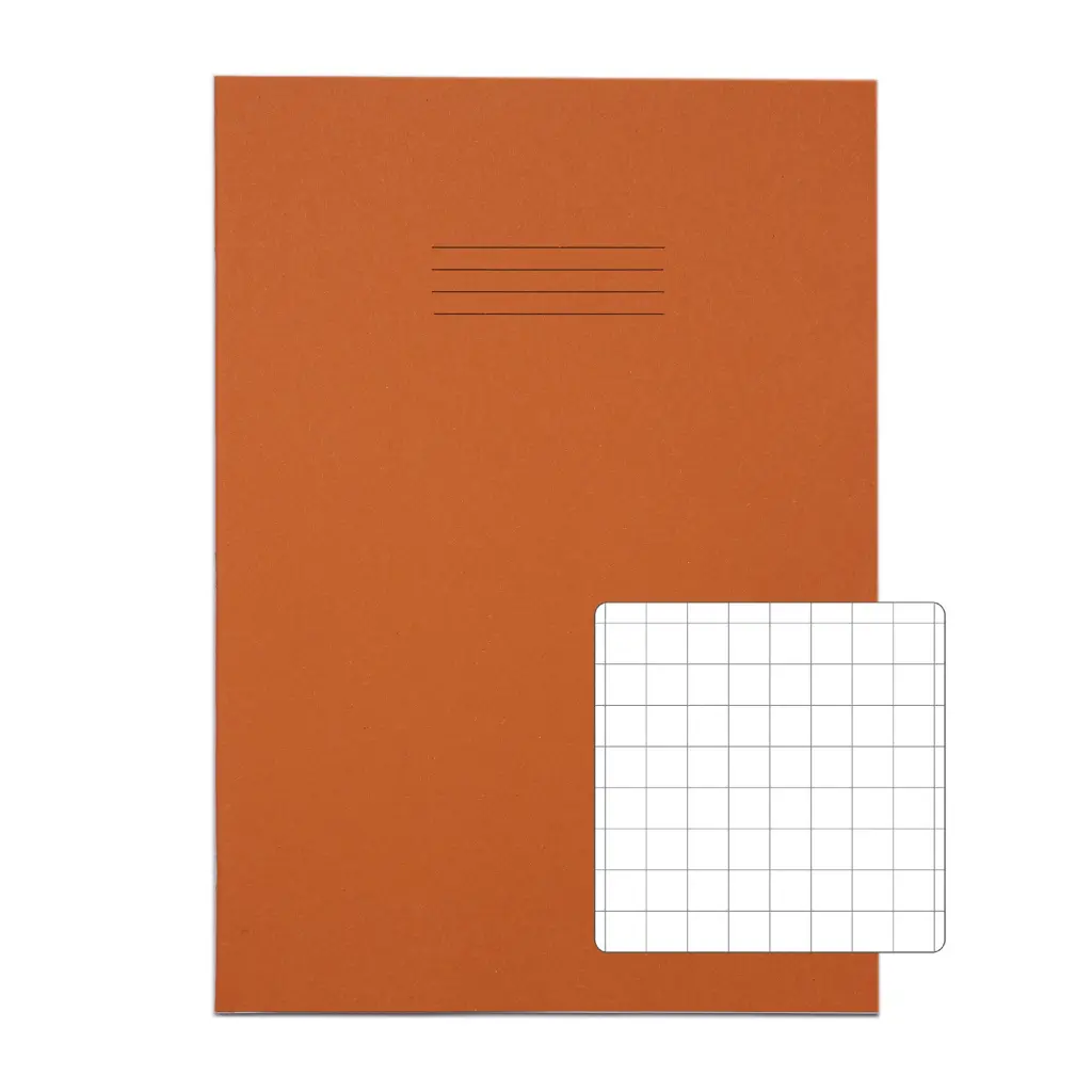 RHINO 13 x 9 Oversized Exercise Book 80 Page Orange S10 (Pack of 10)