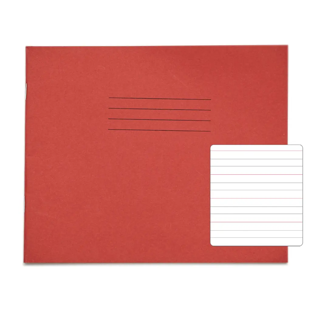 RHINO 6 x 8 Learn to Write Book 32 Page Red Wide-Ruled LTW6B:20R (Pack of 100)