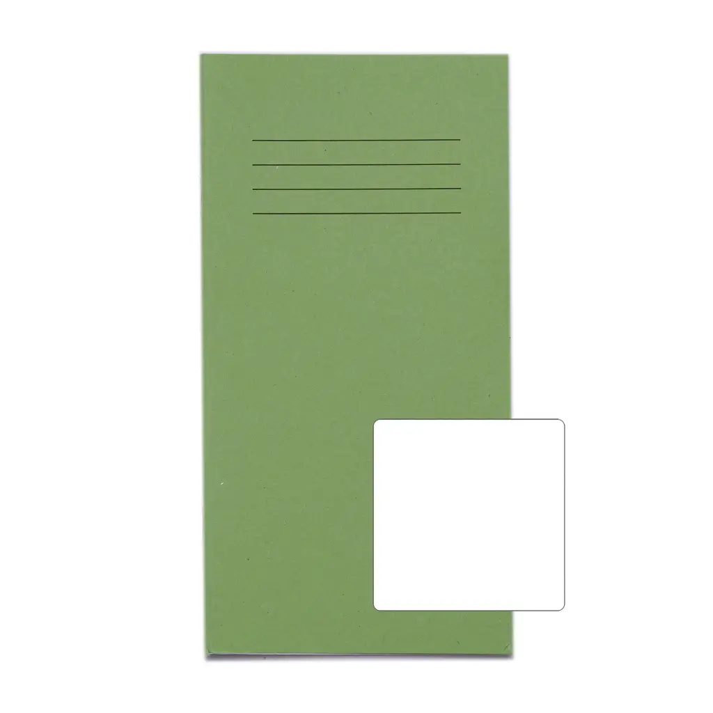 RHINO 8 x 4 Exercise Book 32 Page Light Green B (Pack of 100)