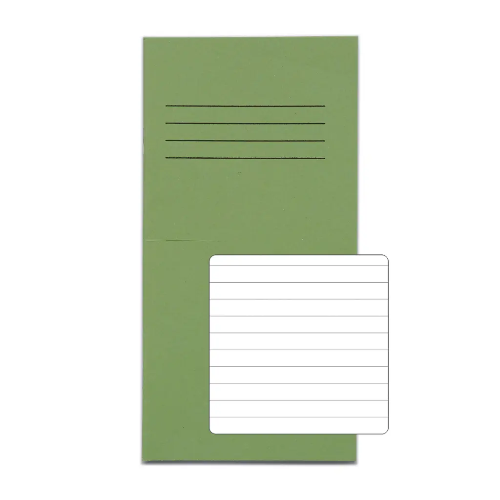 RHINO 8 x 4 Vocabulary Notebook 32 Page Light Green F8 (Pack of 100)