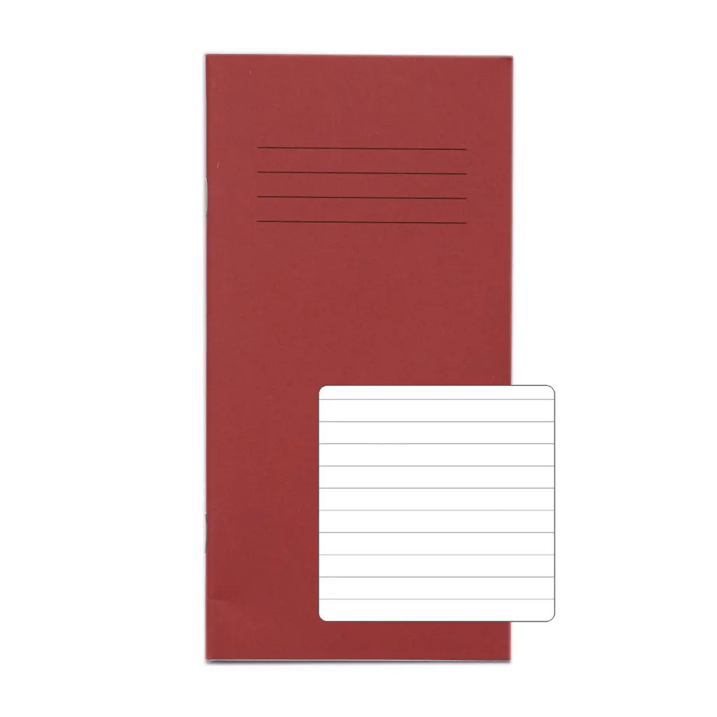 RHINO 8 x 4 Vocabulary Notebook 32 Page Red F8 (Pack of 10)