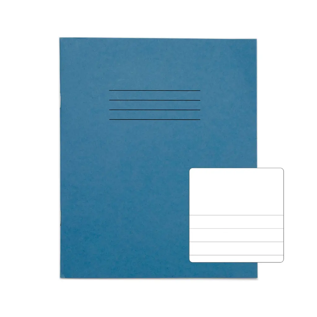 RHINO 8 x 6.5 Exercise Book 32 Page Light Blue TB/F12 (Pack of 10)