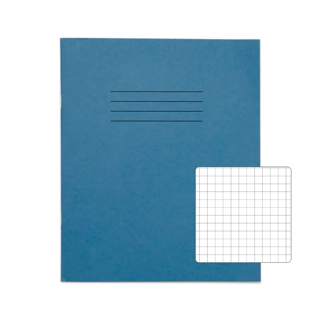 RHINO 8 x 6.5 Exercise Book 48 Page Light Blue S7 (Pack of 10)