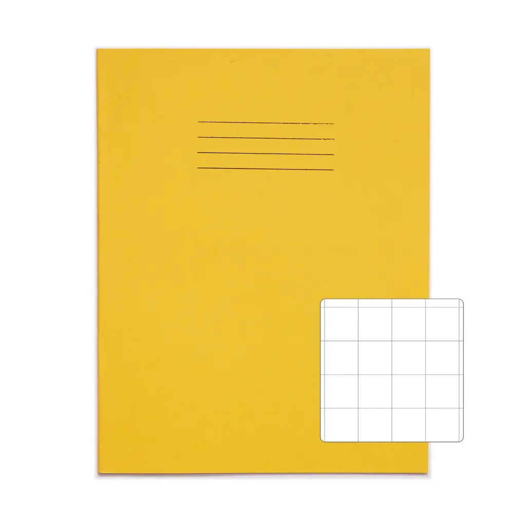 RHINO 9 x 7 Exercise Book 32 Page Yellow S20 (Pack of 100)