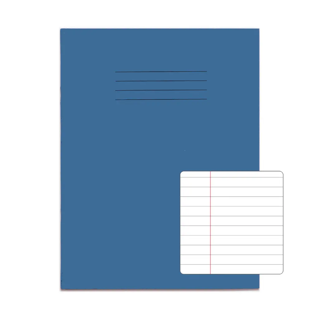 RHINO 9 x 7 Exercise Book 48 Page Light Blue F8M (Pack of 10)