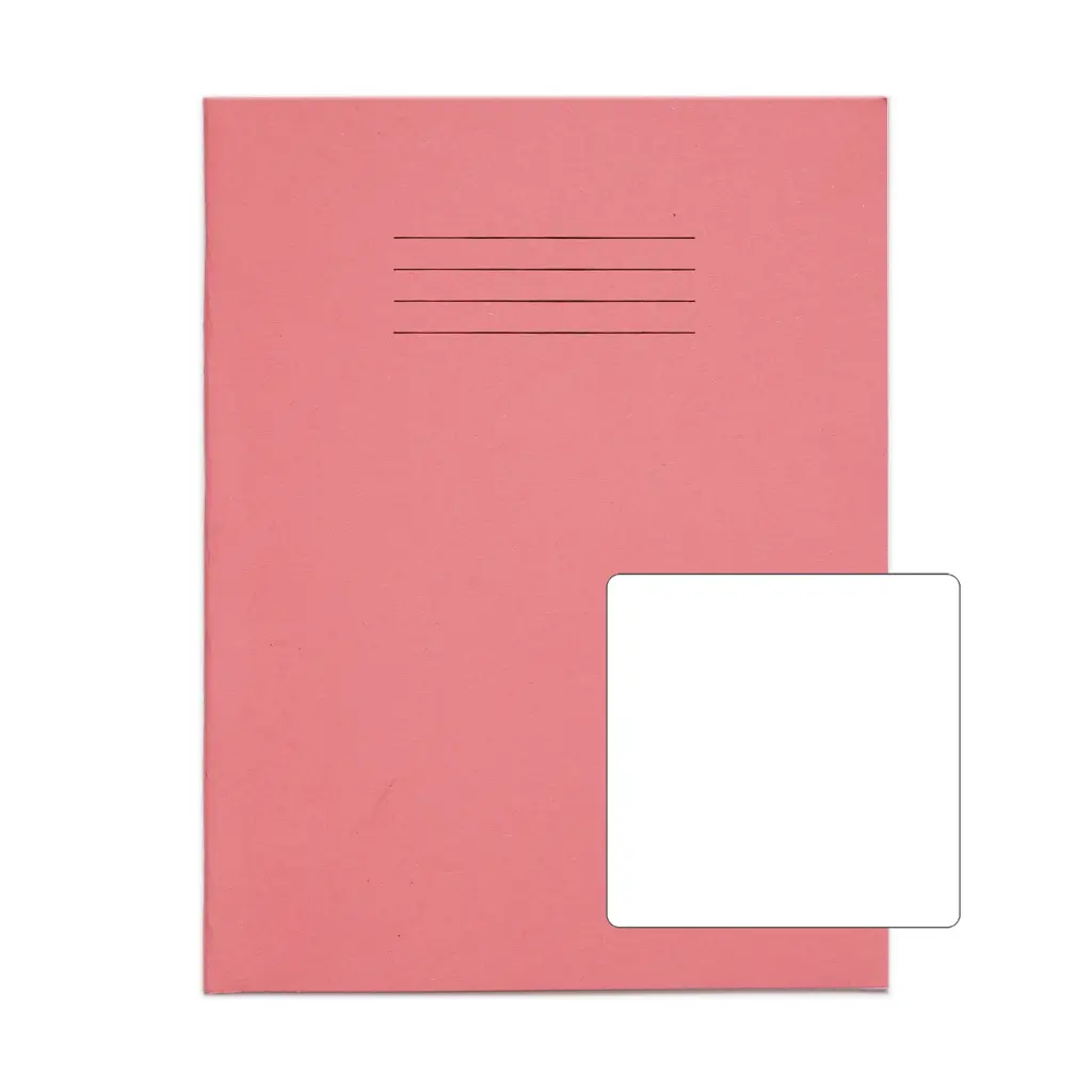 RHINO 9 x 7 Exercise Book 80 Page Pink B (Pack of 100)