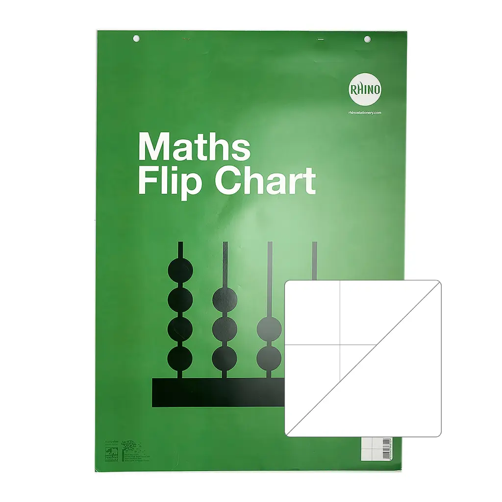 RHINO A1 Educational Numeracy Flipchart Pad 30 Leaf S50/B (Pack of 5)
