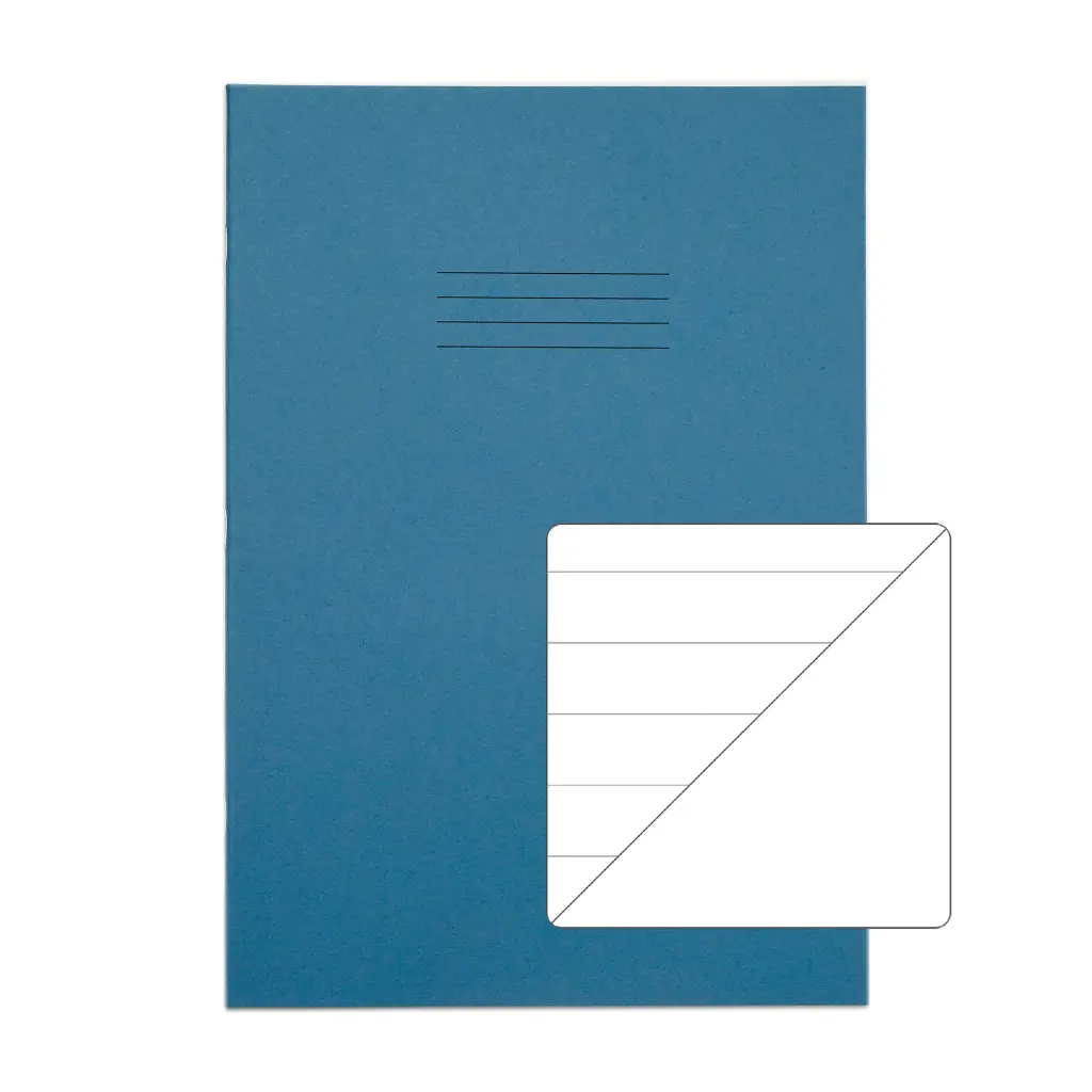RHINO A4 Exercise Book 32 Page Light Blue F15/B (Pack of 10)