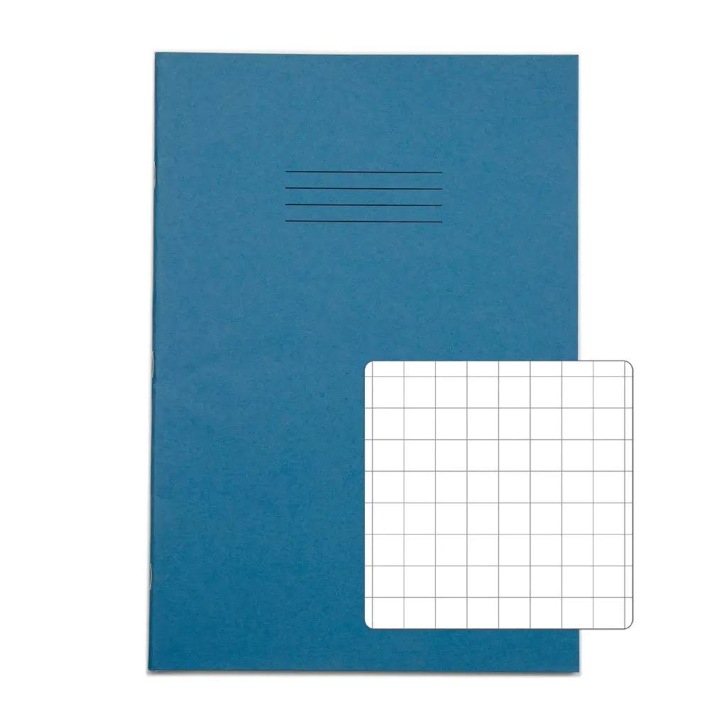 RHINO A4 Exercise Book 64 Page Light Blue S10 (Pack of 50)