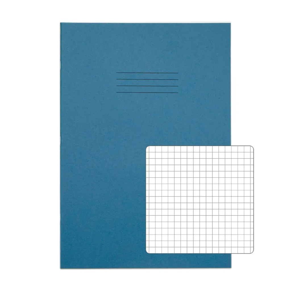 RHINO A4 Exercise Book 64 Page Light Blue S5 (Pack of 10)
