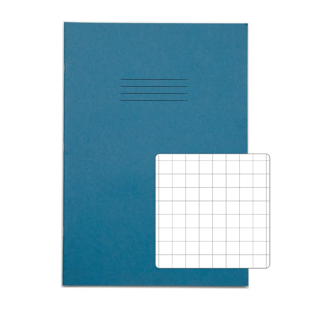 RHINO A4 Exercise Book 80 Page Light Blue S10 (Pack of 10)