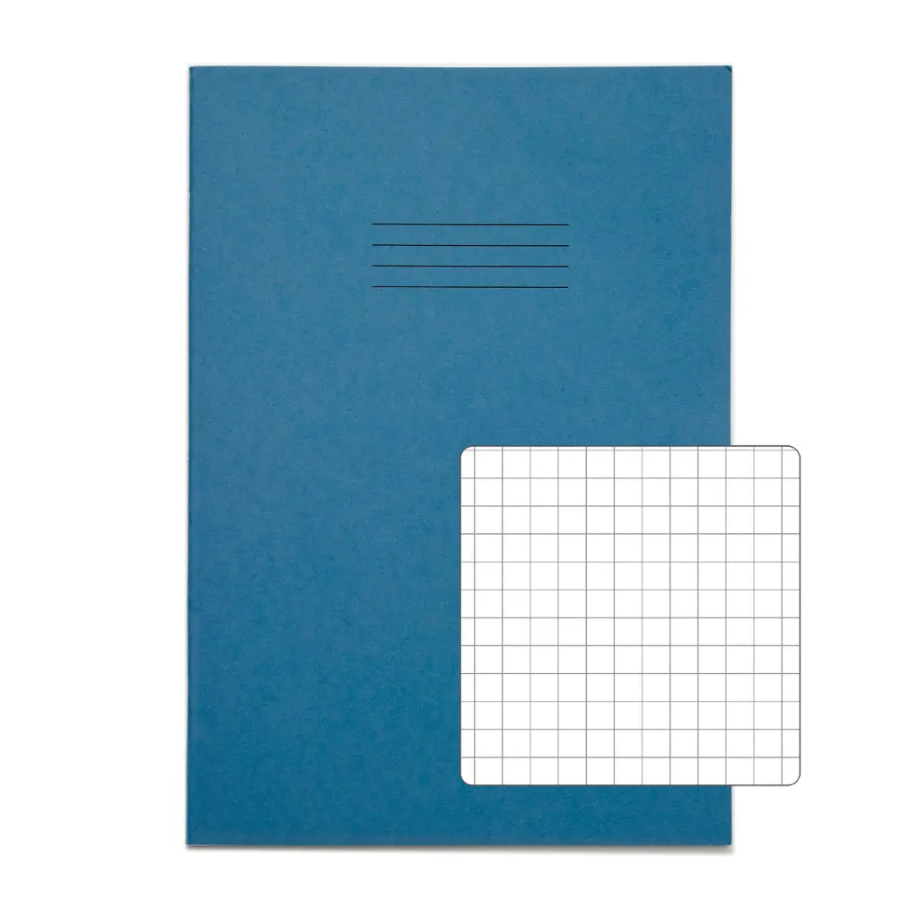 RHINO A4 Exercise Book 80 Page Light Blue S7 (Pack of 50)